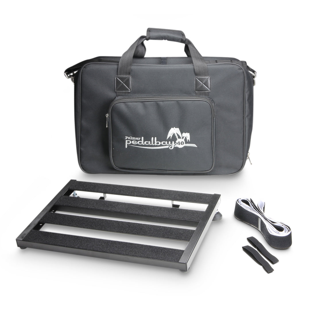 Palmer PEDALBAY® 40 - Pedalboard léger à configuration variable avec softcase de protection, 45 cm