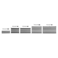Palmer PEDALBAY® 60 L - Pedalboard léger et réglable avec softcase de protection, 60 cm