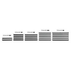 Palmer PEDALBAY® 60 - Pedalboard léger et réglable avec softcase de protection, 60 cm