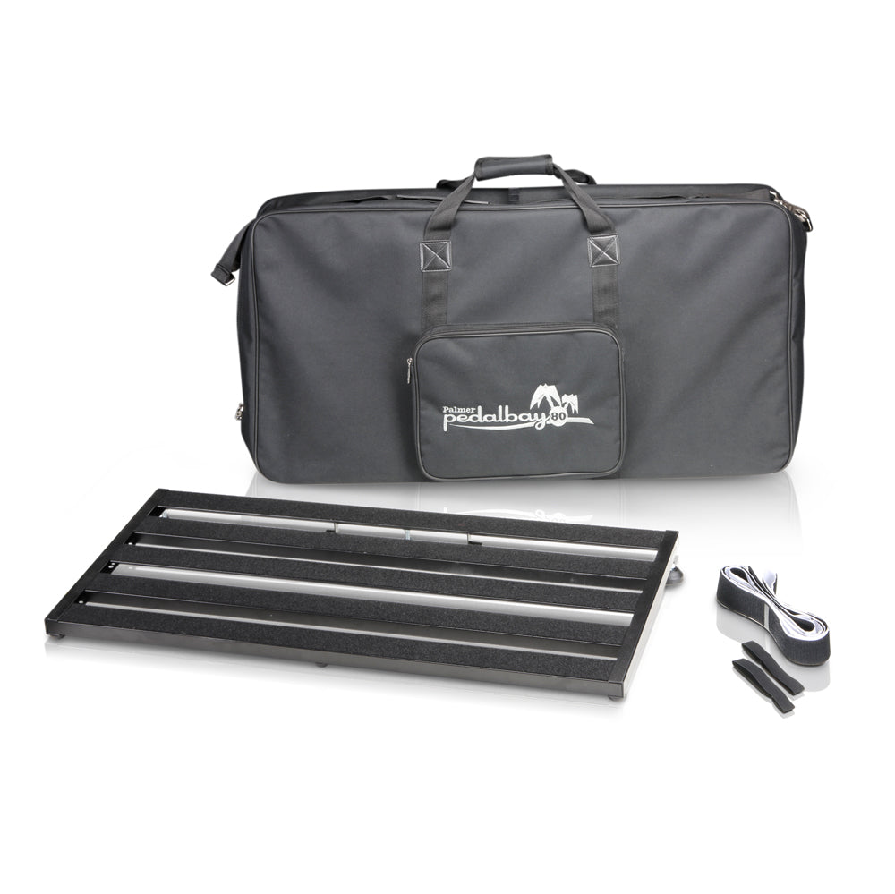 Palmer PEDALBAY® 80 - Pedalboard léger à configuration variable avec softcase de protection, 80 cm