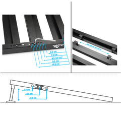 Palmer PEDALBAY® 80 - Pedalboard léger à configuration variable avec softcase de protection, 80 cm