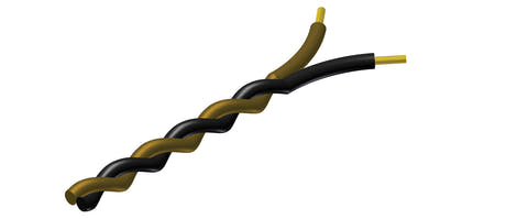 Câble torsadé ProCab 2 x 0,5 mm² noir - Brun 100 mètres