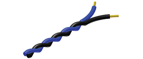 Câble torsadé ProCab 2 x 0,5 mm² noir - Bleu 100 mètres