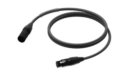 ProCab DMX/AES XLR han > XLR hun m/sort Neutrik - 1,5 m (PRD953-1,5)