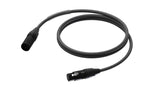 ProCab DMX/AES XLR han > XLR hun m/sort Neutrik - 5 m
