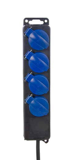 ProCab multiprise électrique avec 4 prises IP44, câble 1,5 m 2,5 mm²