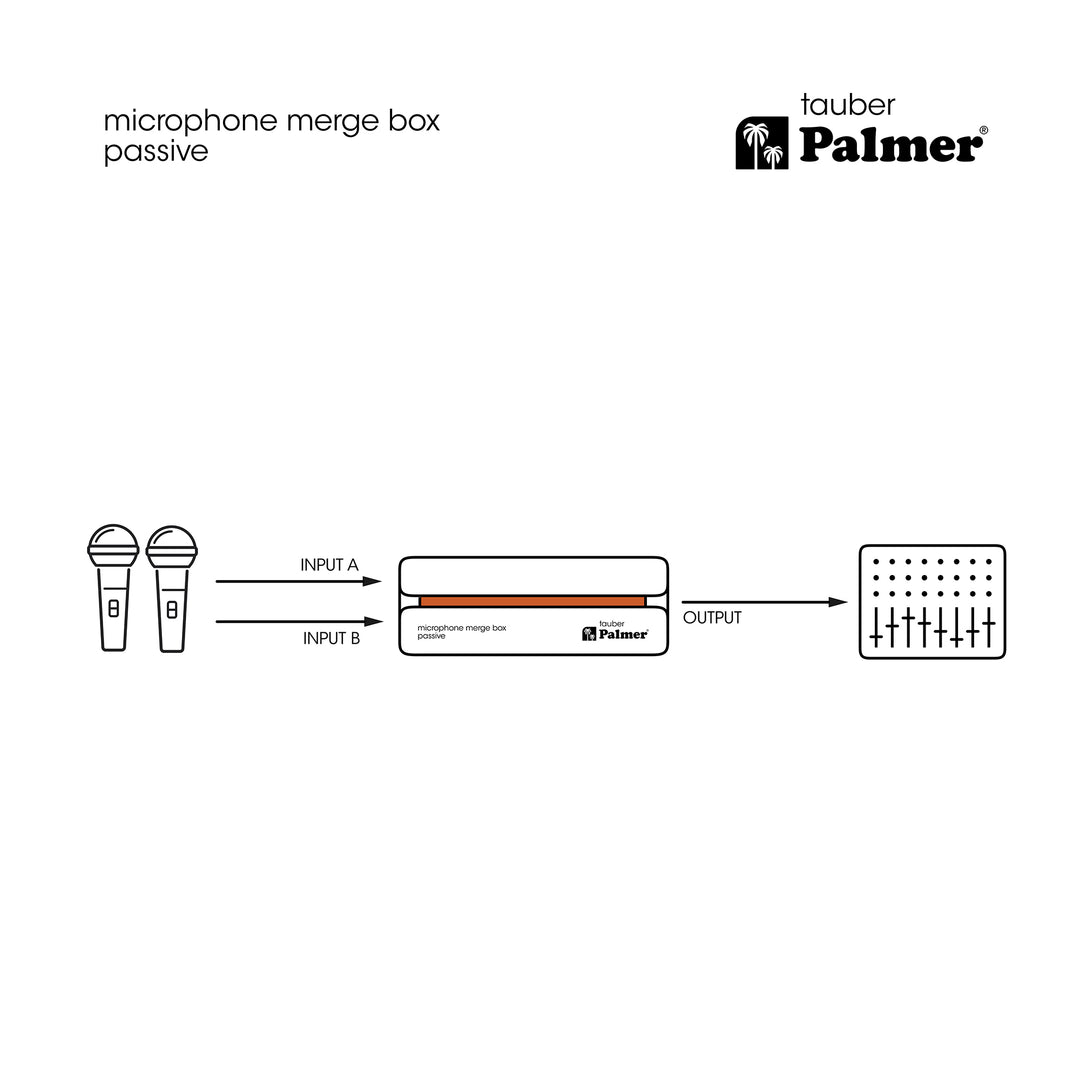 Palmer RIVER tauber - Boîtier de couplage passif pour microphones