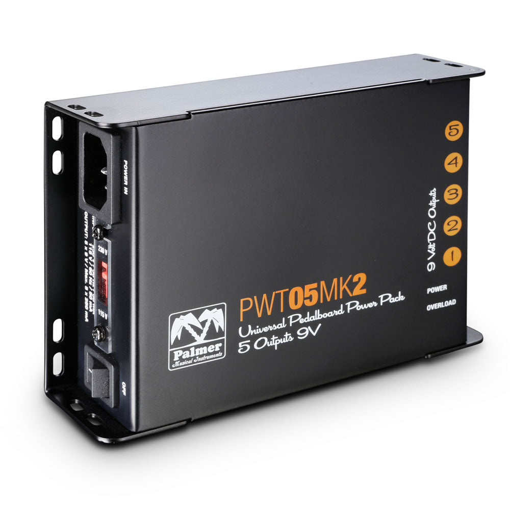 Palmer PWT 05 MK 2 – Bloc d'alimentation universel 9V pour pedalboard avec 5 sorties