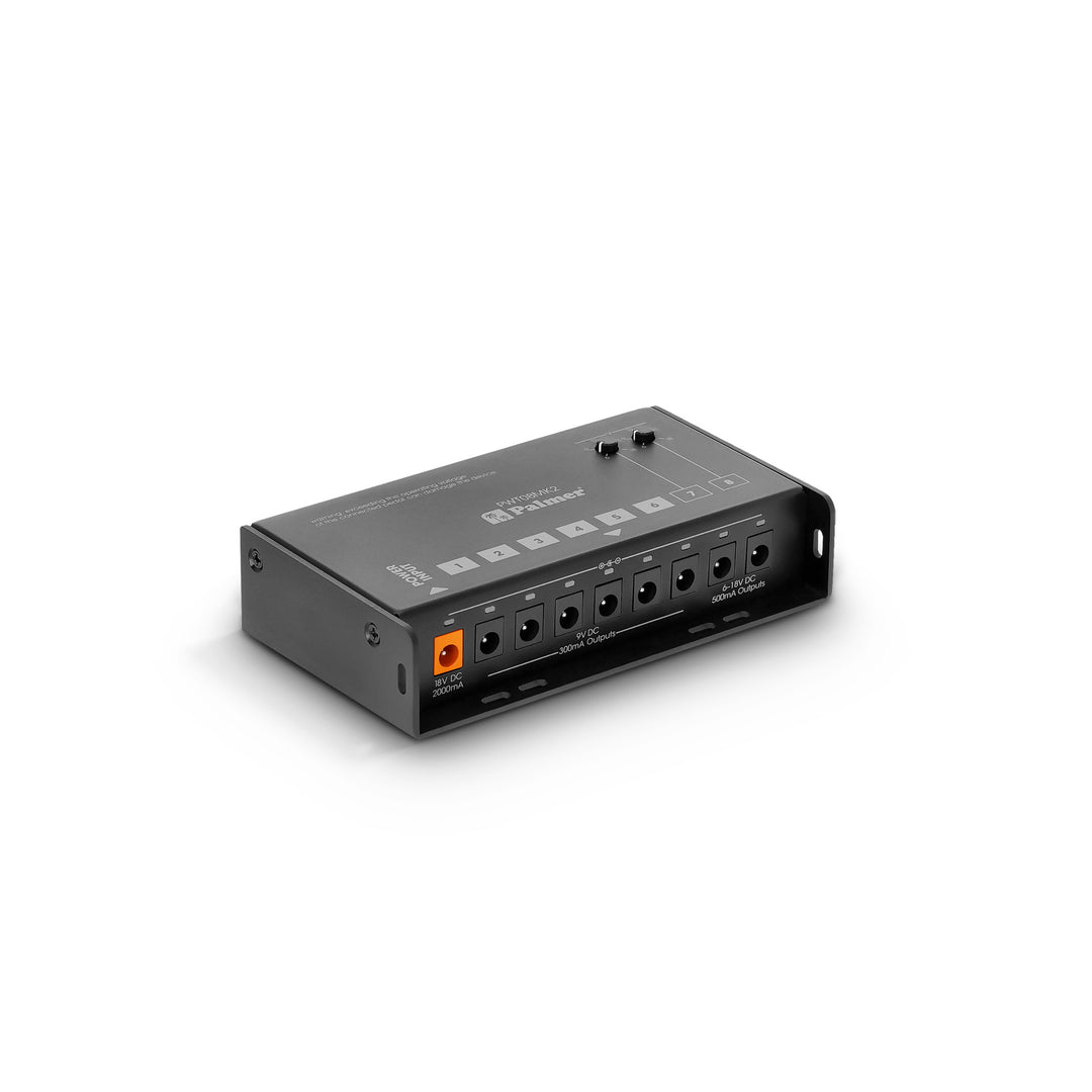 Palmer PWT 08 MK2 - Bloc d'alimentation universel pour pedalboard à 8 sorties