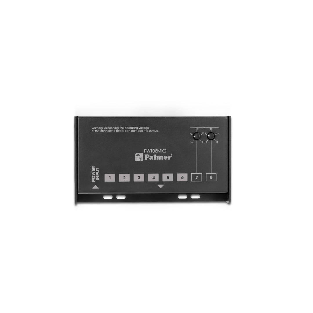 Palmer PWT 08 MK2 - Bloc d'alimentation universel pour pedalboard à 8 sorties
