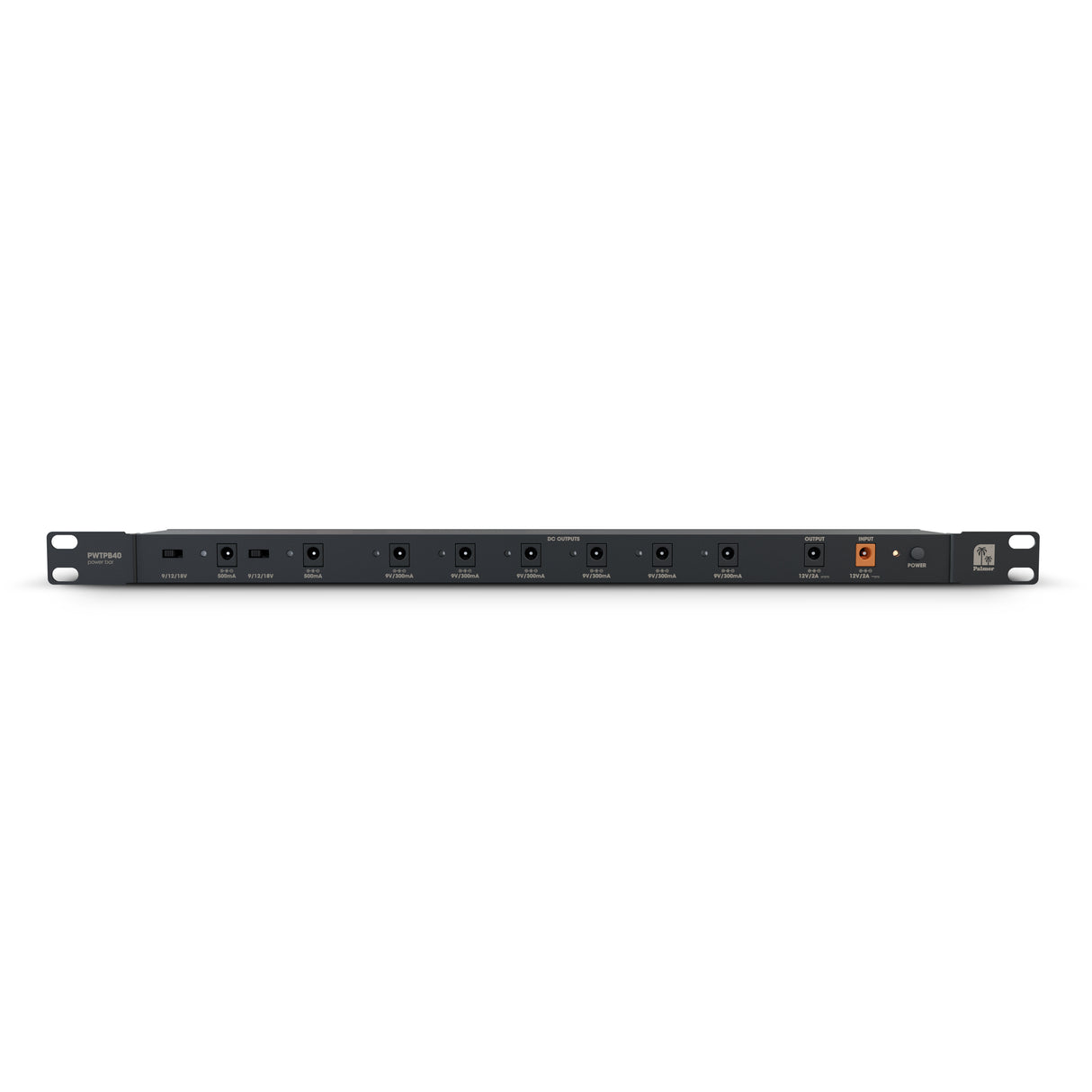 Palmer WT PB 40 RK - Bloc d'alimentation à 8 sorties pour montage en rack