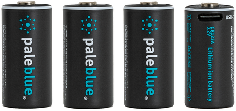Pale Blue Piles rechargeables CR123 4-Pack