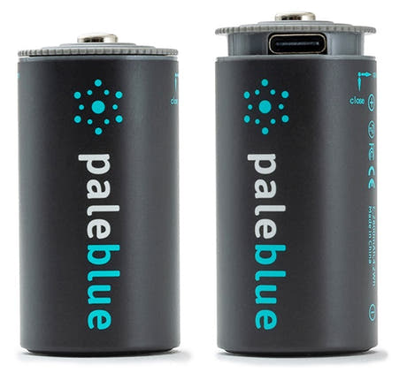 Pale Blue Li-Ion Batterie rechargeable C 2 pack de piles C avec câble USB-C 2x1