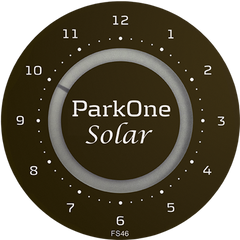 ParkOne Solar Horloge de Stationnement, Sort