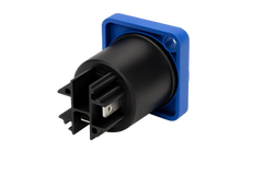 Perfex Powercon Connecteur Châssis Bleu