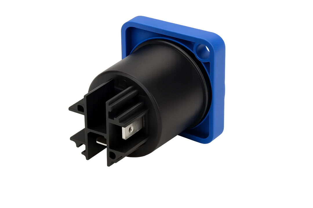 Perfex Powercon Connecteur Châssis Bleu