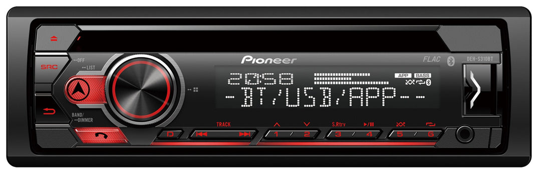 Pioneer DEH-S320BT Autoradio 1-DIN avec Bluetooth