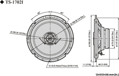 Pioneer TS-1702i Haut-parleurs de voiture (17cm, 6,5")