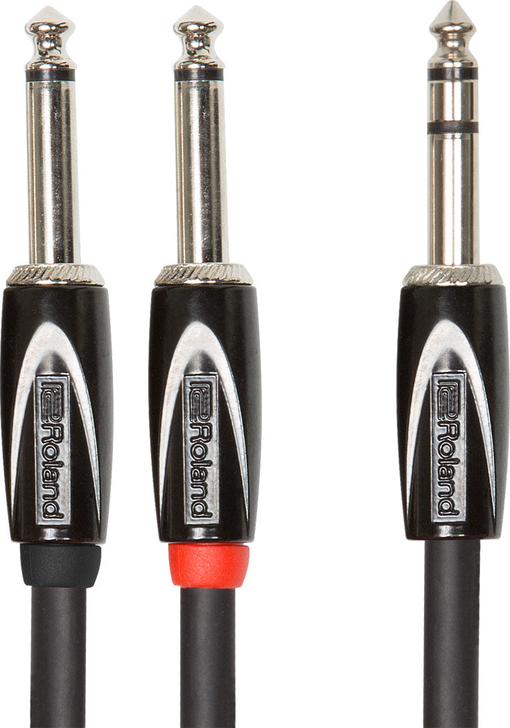 Roland Adapter Cable 6.3 mm Jack Stereo to 2 x 6.3 mm Jack mono