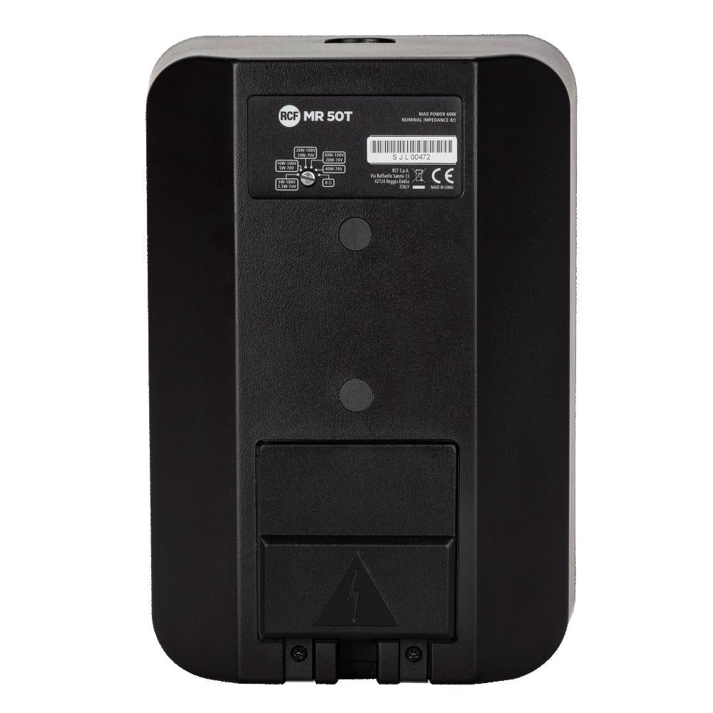 Enceinte murale RCF 2 voies 5" en set (2 pièces) 60W 8 Ohm IP55, Noir
