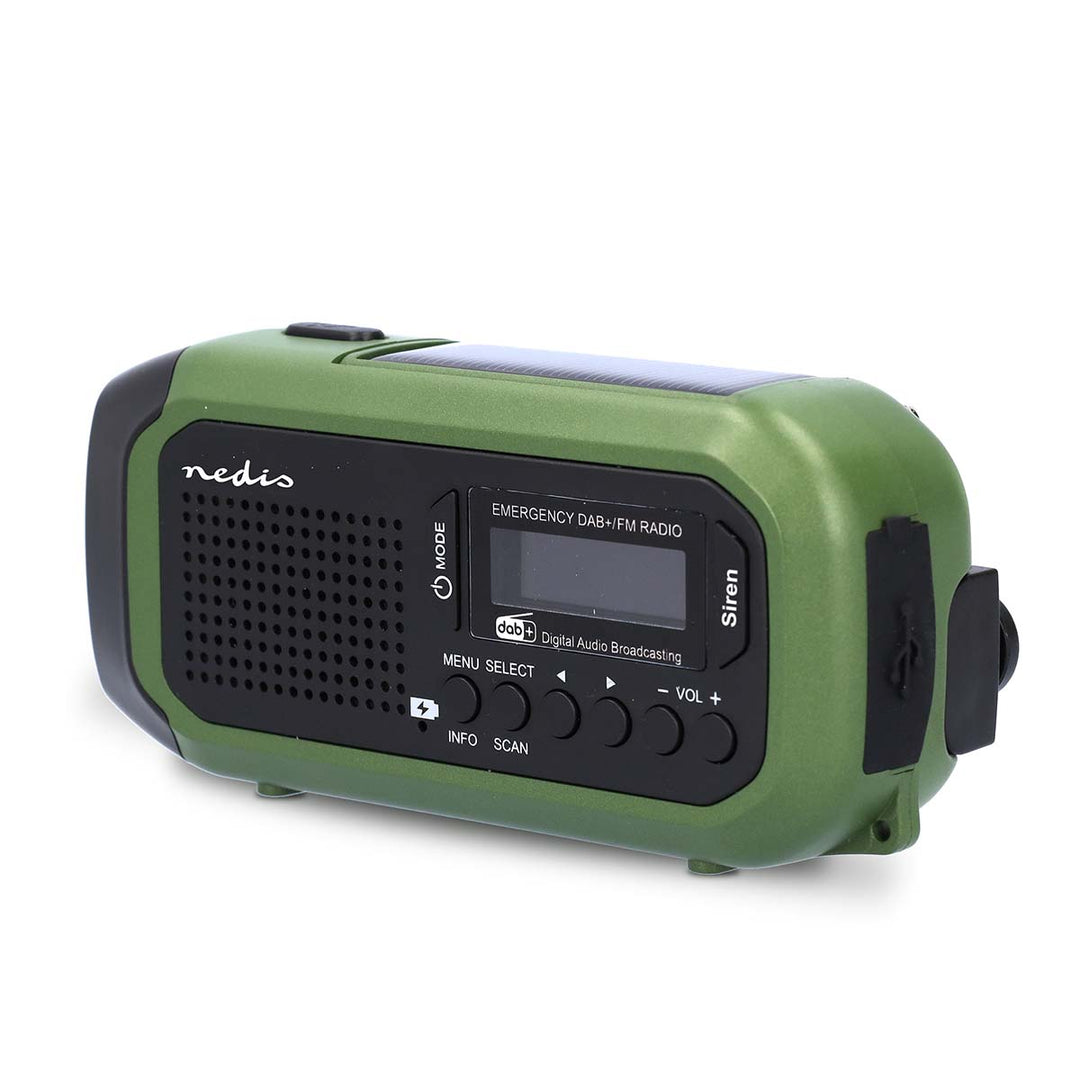 Radio d'urgence portable avec manivelle