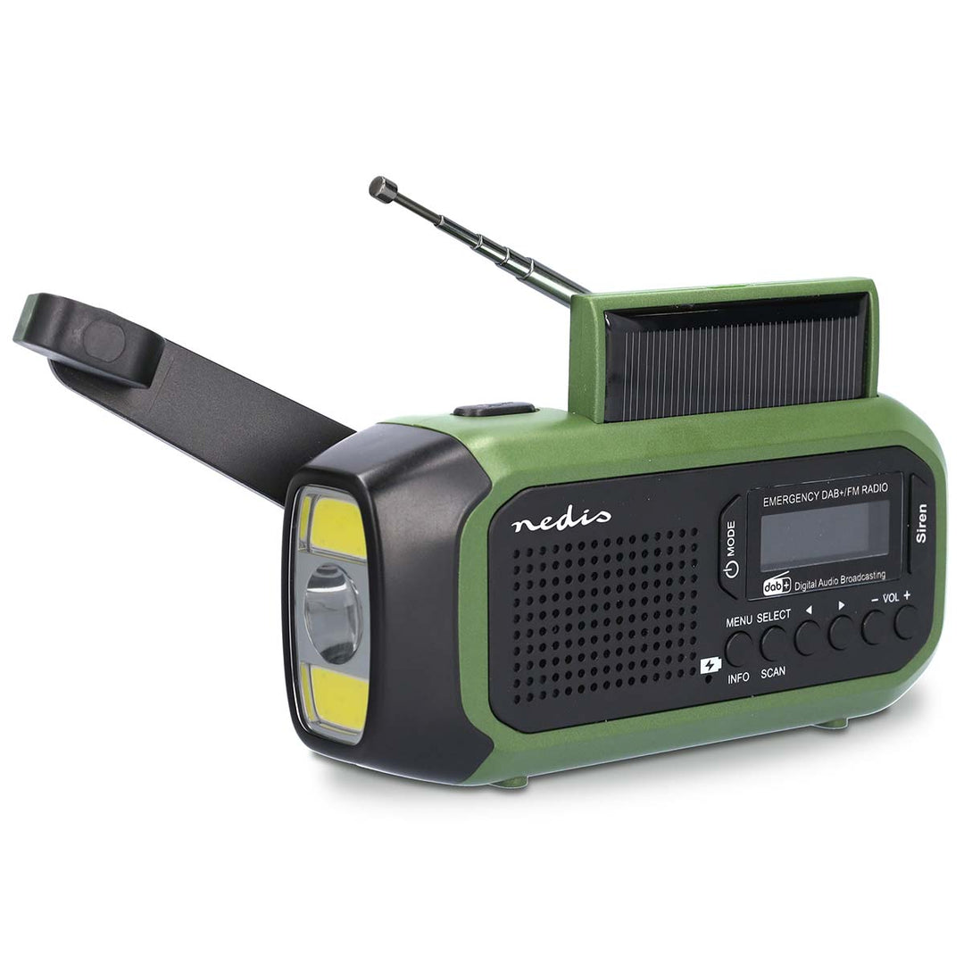 Radio d'urgence portable avec manivelle