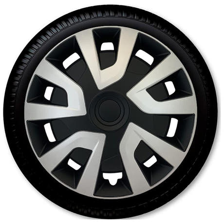 15" Revo VAN Silver/Black jeu d'enjoliveurs