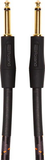 Roland "GOLD" Instrument Cable 6.3mm Jack mono to 6.3mm Jack mono