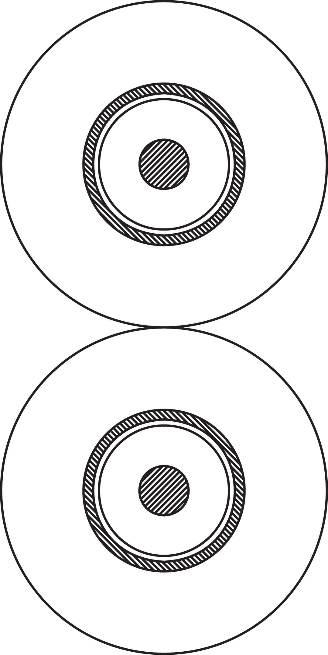 Câble de signal ligne stéréo ProCab REF asymétrique 4 x 8 mm 100 m
