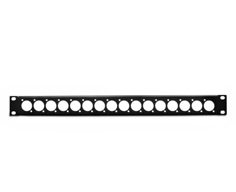 Perfex 19" avec 16 D-slot punchout, 1U