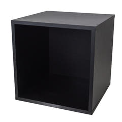 Studio 57 - Étagère de rangement pour vinyles (36,5 x 36,5 cm, Sort)