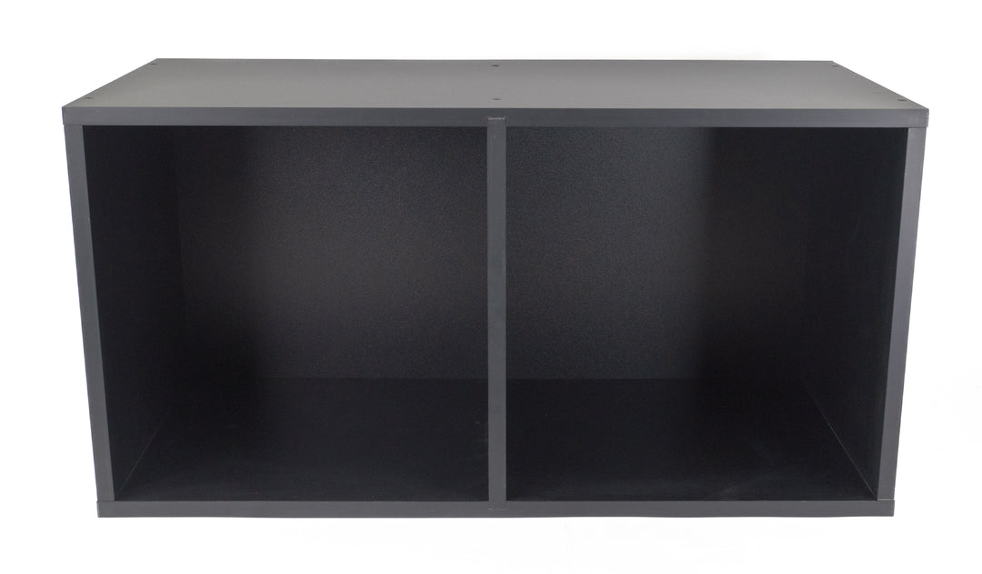 Studio 57 - Étagère de rangement pour vinyles (71,5 x 36,5 cm, Sort)