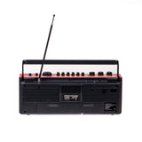 Studio 57 Lecteur de cassette avec FM et Bluetooth, Rouge