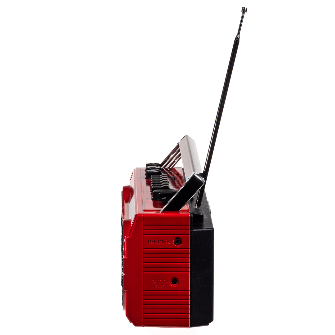 Studio 57 - Lecteur de cassettes avec FM & Bluetooth, Rouge