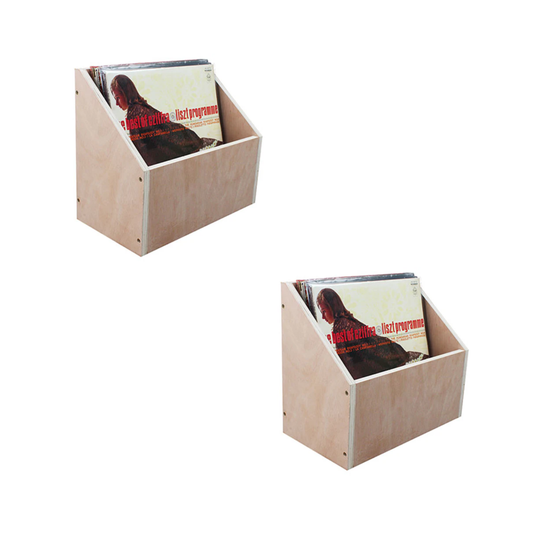 Caisse de rangement pour vinyles 2 pcs. Bundle