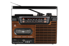 Studio 57 Lecteur cassette avec FM & Bluetooth, Marron + Cassette audio
