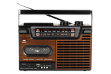 Studio 57 Lecteur de cassette avec FM et Bluetooth, Marron + Cassette