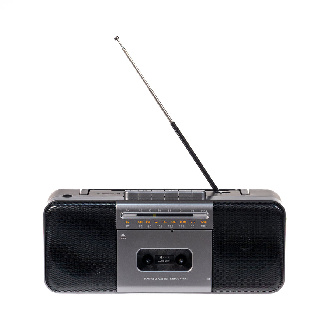 Studio 57 - Lecteur de cassettes avec FM & Bluetooth, Gris