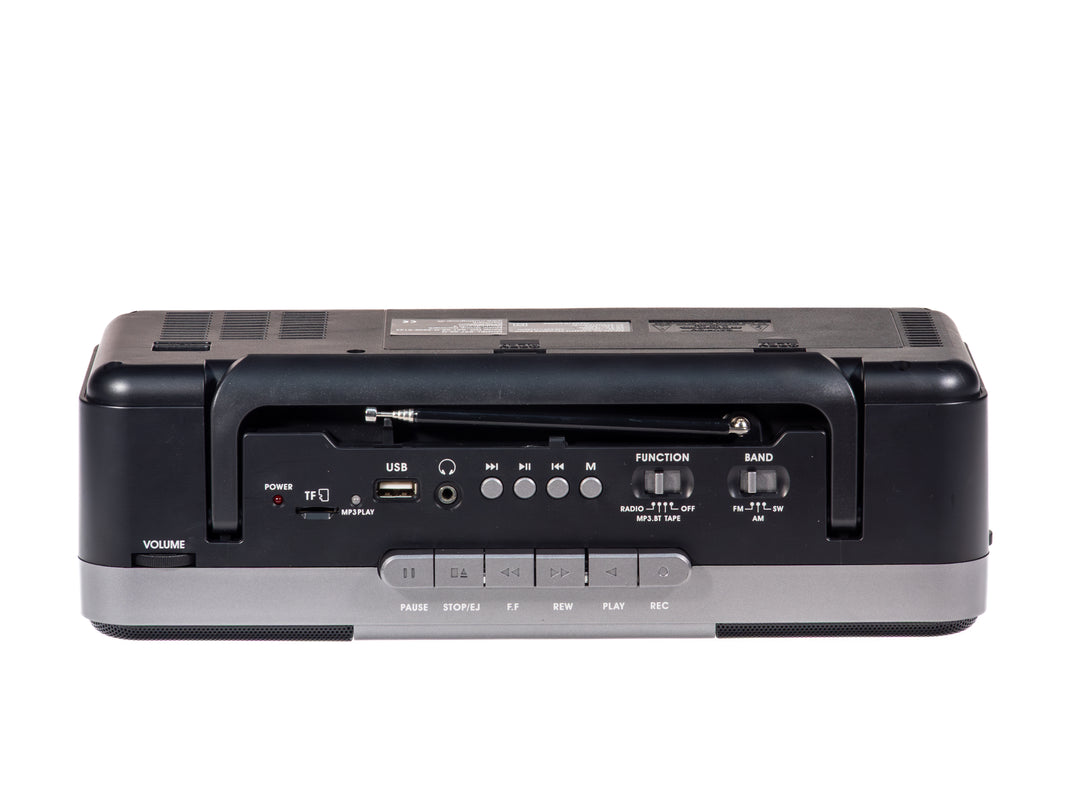 Studio 57 - Lecteur de cassettes avec FM & Bluetooth, Gris