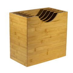 Studio 57 - Boîte de rangement en bambou pour vinyles