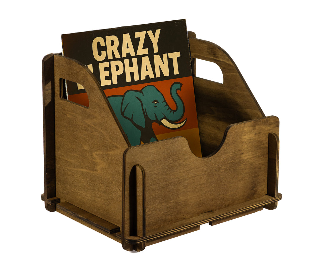 Studio 57 Boîte de rangement pour vinyles (Sombre)