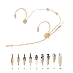 ScanMic microphone headset Omni 4P XLR pour Mipro Beige