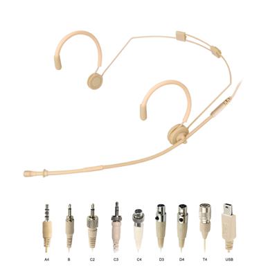 ScanMic microphone headset Omni 4P XLR pour Mipro Beige