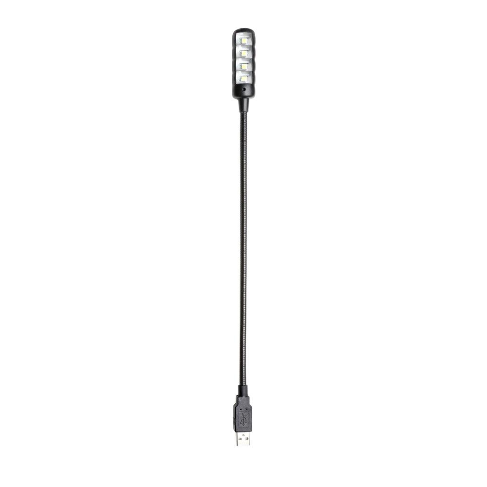 Adam Hall Stands SLED 1 ULTRA USB C - Lampe col de cygne, connecteur USB, 4 LED COB et couleurs au choix