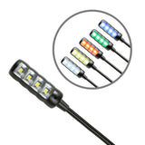Adam Hall Stands SLED 1 ULTRA USB C - Lampe col de cygne, connecteur USB, 4 LED COB et couleurs au choix