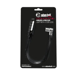 Adam Hall Stands SLED 1 ULTRA XLR 4 A - Lampe col de cygne XLR coudée 4 pôles avec 4 LED COB