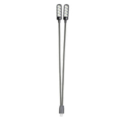 Adam Hall Stands SLED 2 ULTRA USB - Lampe LED à double col de cygne avec connecteur USB