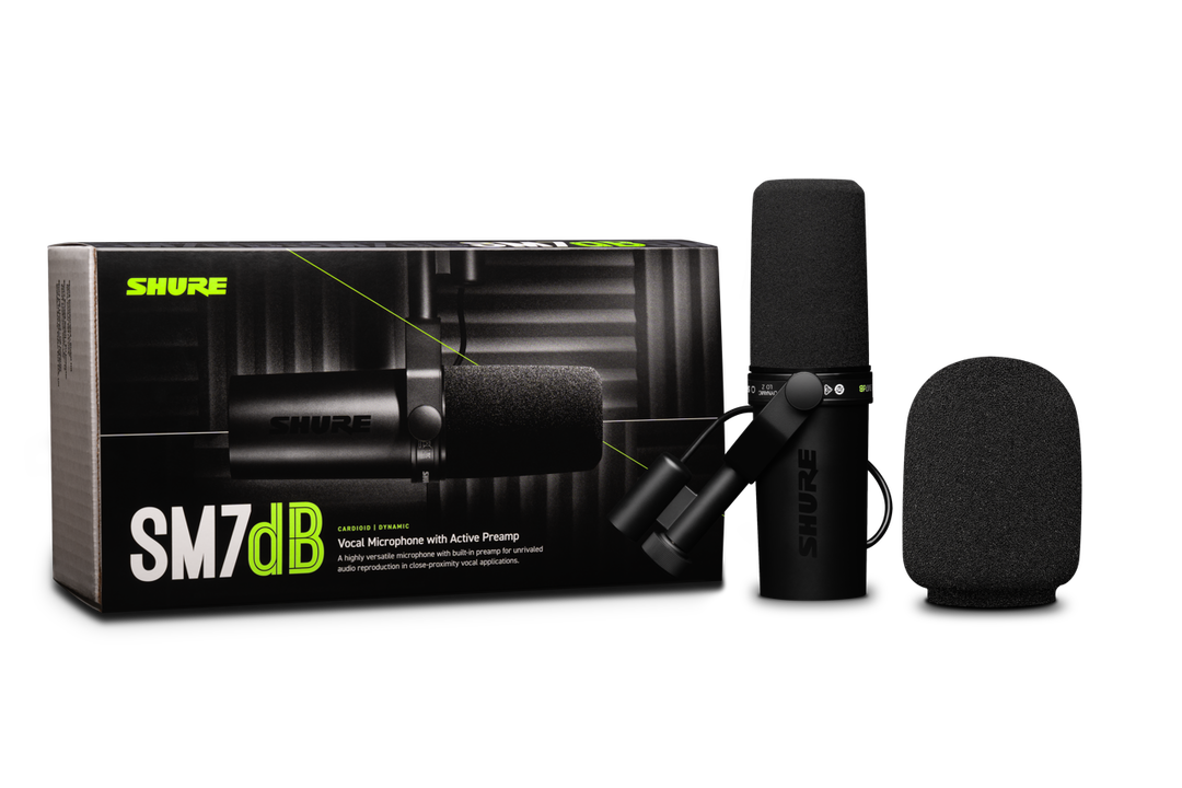 Shure SM7dB Microphone dynamique actif pour podcast