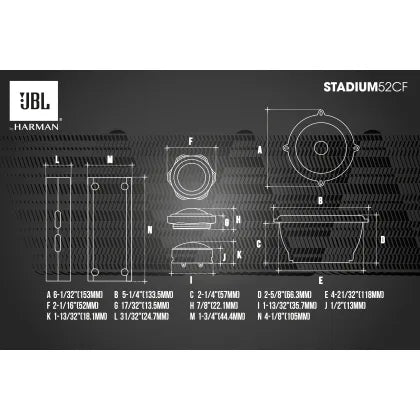 JBL Stadium 52CF ensemble de composants 5,25"