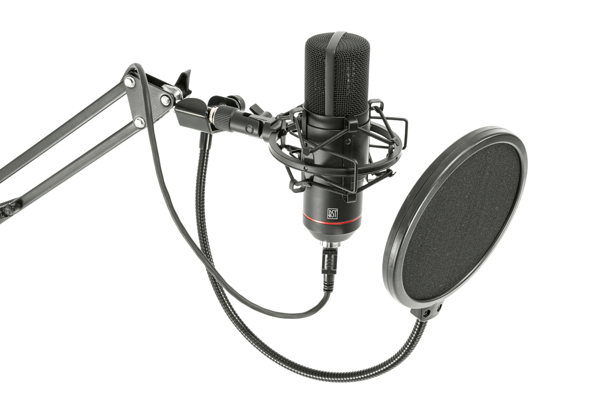 BST STM300-PLUS Streaming Microphone Set (Black) 